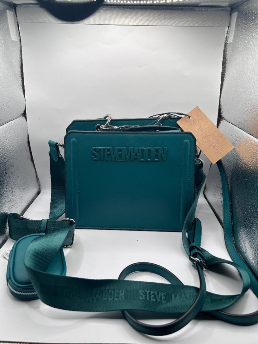 Evergreen Steve Madden Bevelyn Crossbody bag with Airpod Pouch